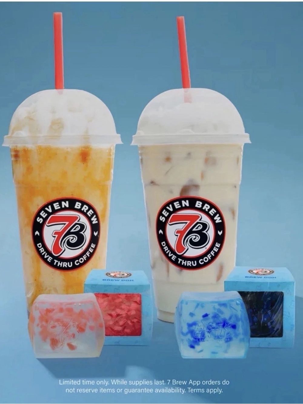 Authentic 7 Brew Exclusive Seven Brew Doh Blue or Pink Needoh Squishy